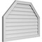 Ekena Millwork Octagonal Top Surface Mount PVC Gable Vent w/ 2"W x 1-1/2"P Brickmould Frame, 40"W x 28"H GVPOT40X2802SN - alternate 5